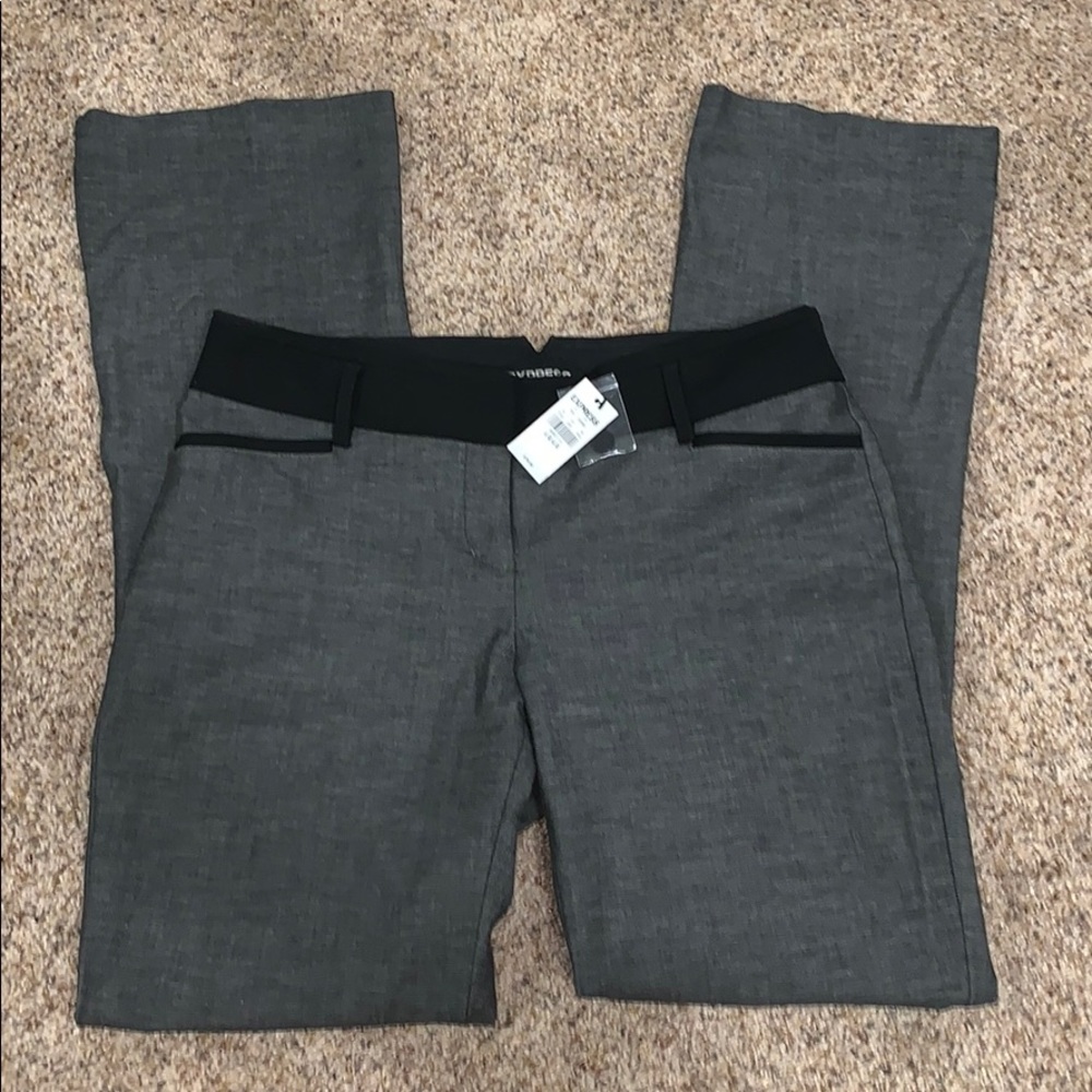 NWT EXPRESS Columnist Gray & Black Dress Pants
